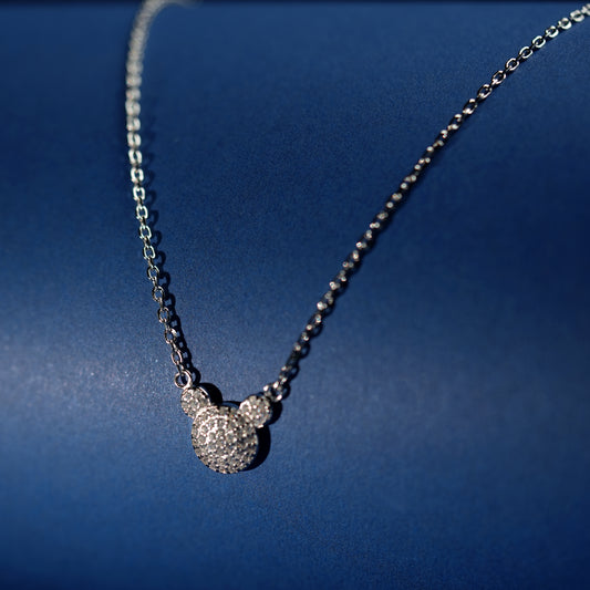 Mickey Mouse 925 Silver Pendant Necklace