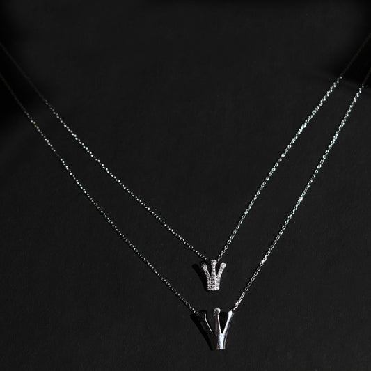 Royal Crown 925 Silver Pendant Necklace