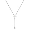 Starlit Drop 925 Silver Y-Shaped Pendant Necklace