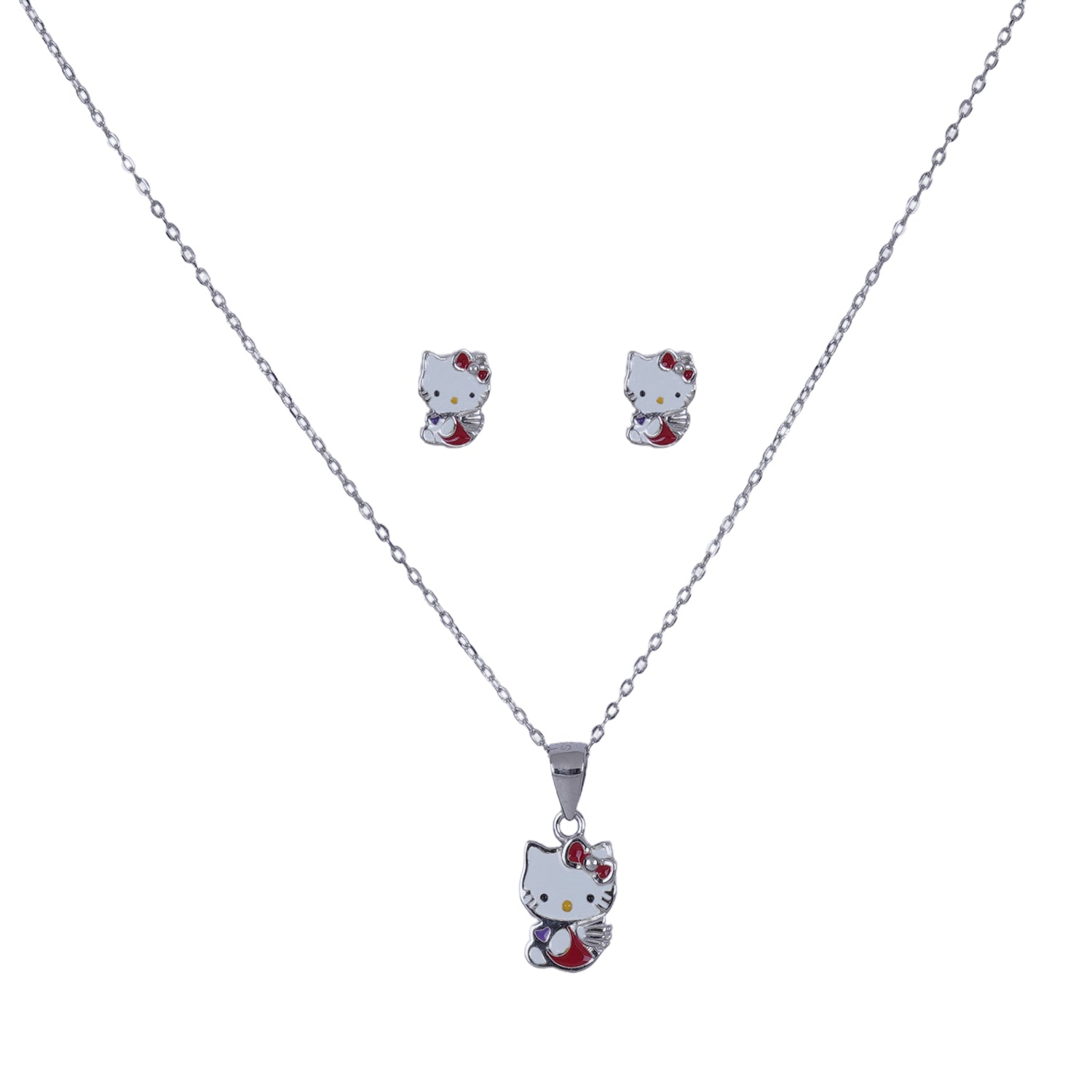 Sterling 925 Silver Pendant Set