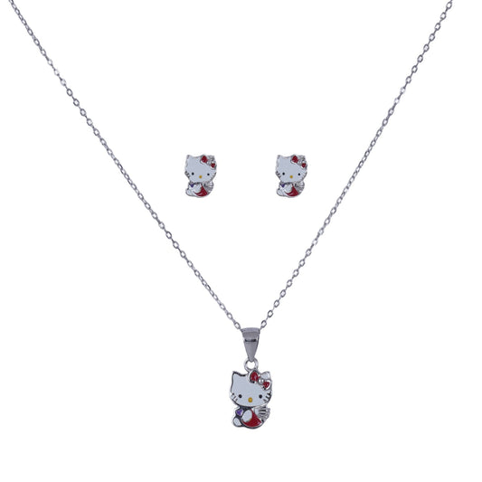 Sterling 925 Silver Pendant Set