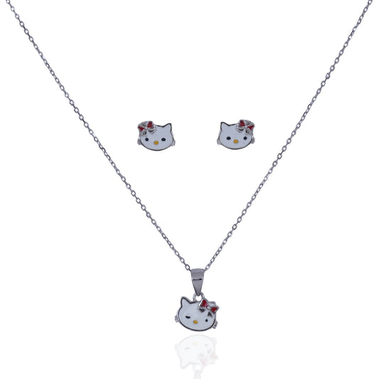 Sterling 925 Silver Pendant Set