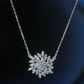 Elegant 925 Silver Snowflake Pendant Necklace