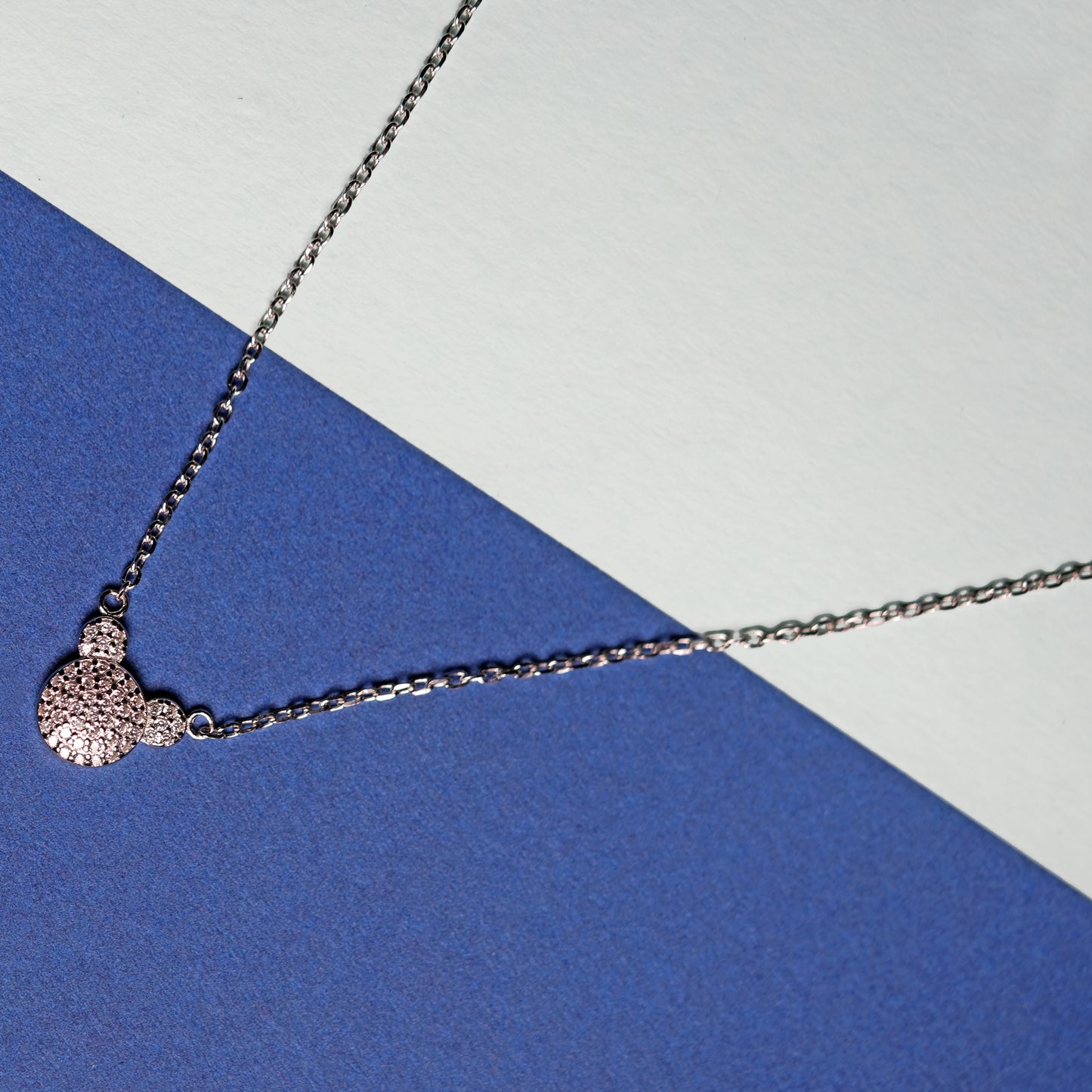 Mickey Mouse 925 Silver Pendant Necklace