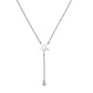Starlit Drop 925 Silver Y-Shaped Pendant Necklace