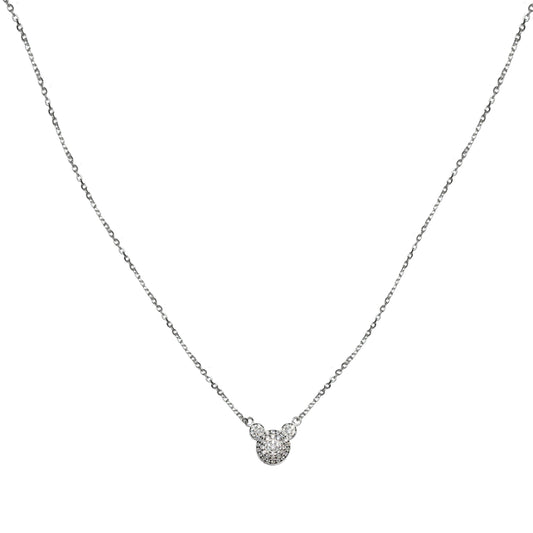 Mickey Mouse 925 Silver Pendant Necklace