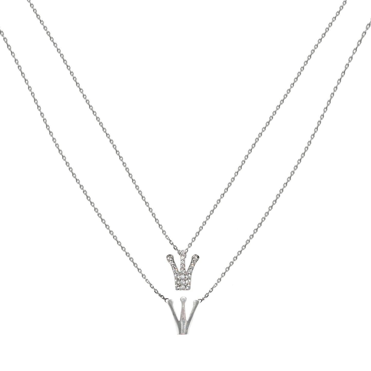 Royal Crown 925 Silver Pendant Necklace