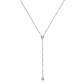 Luna Drop 925 Silver Long Pendant Necklace