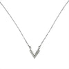 Vogue V-Shape 925 Silver Pendant Necklace