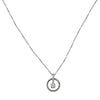 Sparkle Halo 925 Silver Solitaire Necklace