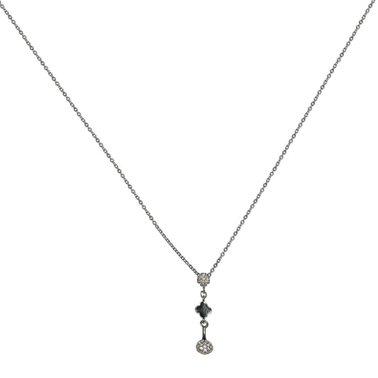 Dainty Dangle 925 Silver Charm Pendant Necklace