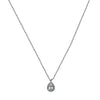 Gleam Teardrop 925 Silver Solitaire Necklace