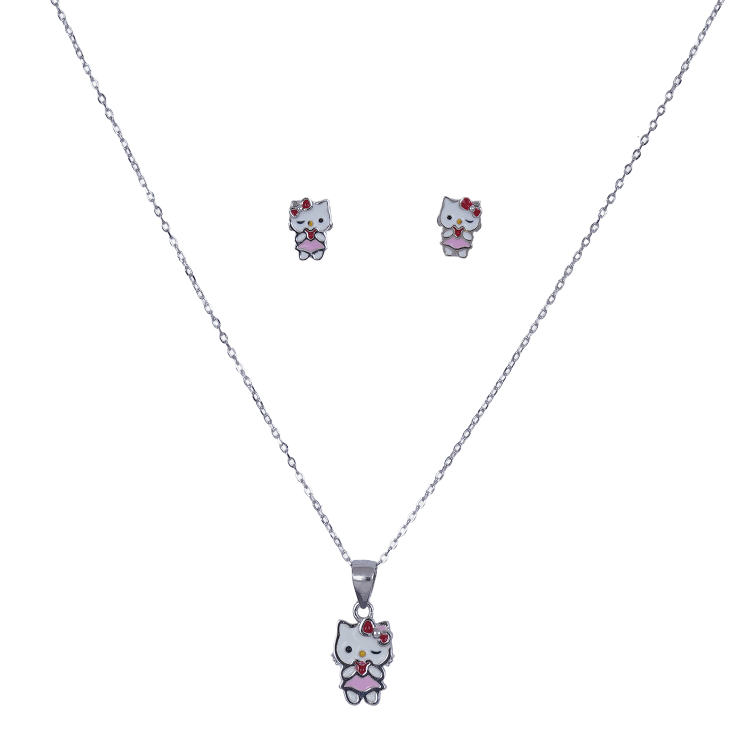 Sterling 925 Silver Pendant Set